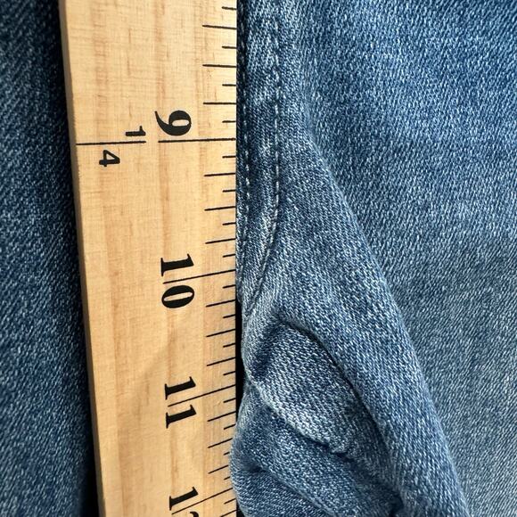 NYDJ Marilyn Straight Clean Horizon Raw Hem Multi Color Pocket Jeans 12 - Picture 7 of 11